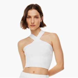White Aritzia crop tank